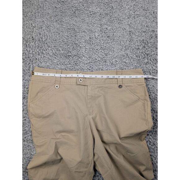 Dockers Pants Womens 16 Beige Classiccore Preppy Cropped Casual Normcore Work - Picture 5 of 9